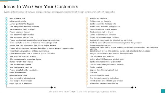 Business To Customer Online And Traditional Ideas To Win Over Your Customers Summary PDF