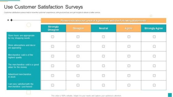 Business To Customer Online And Traditional Use Customer Satisfaction Surveys Mockup PDF