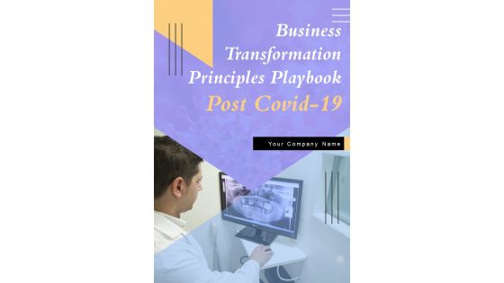 Business Transformation Principles Playbook Post Covid 19 Template