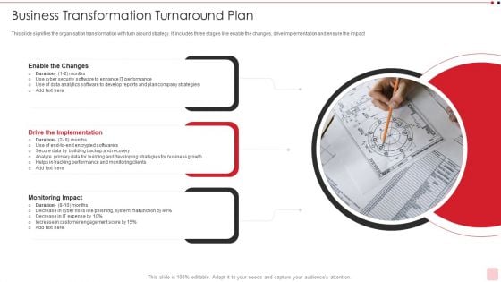 Business Transformation Turnaround Plan Introduction PDF