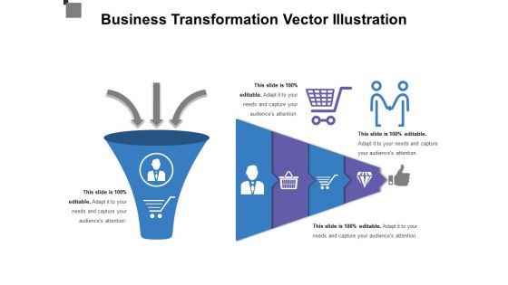 Business Transformation Vector Illustration Ppt PowerPoint Presentation Gallery Templates PDF