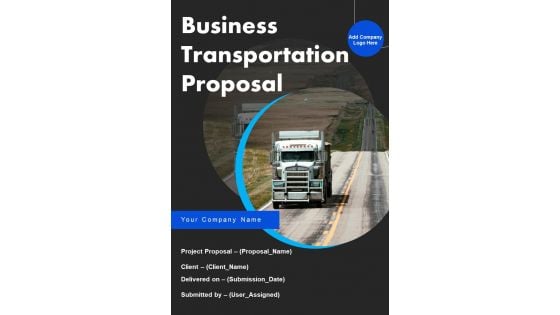 Business Transportation Proposal Example Document Report Doc Pdf Ppt