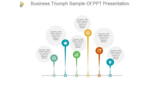 Business Triumph Sample Of Ppt Presentation