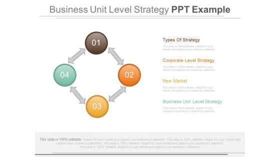 Business Unit Level Strategy Ppt Example