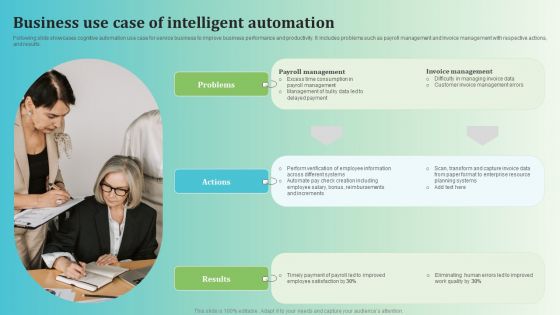 Business Use Case Of Intelligent Automation Sample PDF