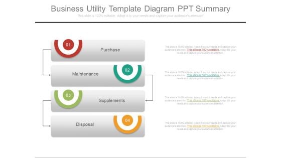 Business Utility Template Diagram Ppt Summary