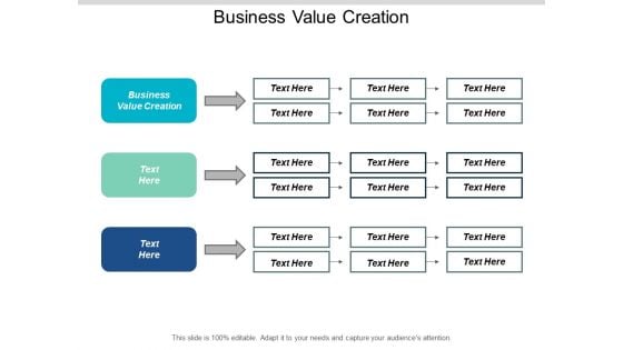 Business Value Creation Ppt PowerPoint Presentation Infographic Template Inspiration Cpb