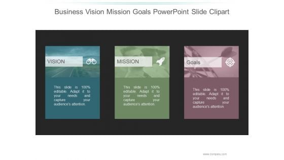 Business Vision Mission Goals Ppt PowerPoint Presentation Templates