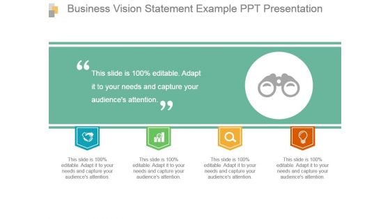 Business Vision Statement Example Ppt Presentation