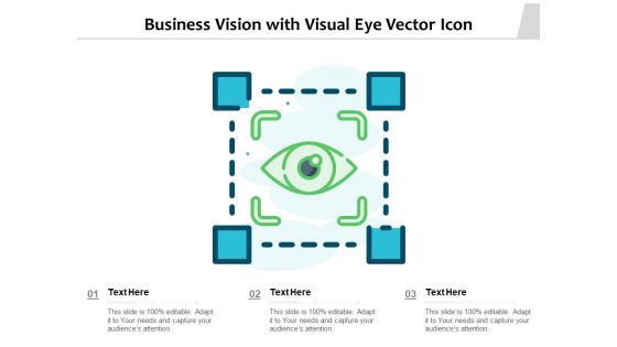 Business Vision With Visual Eye Vector Icon Ppt PowerPoint Presentation Visual Aids Pictures PDF