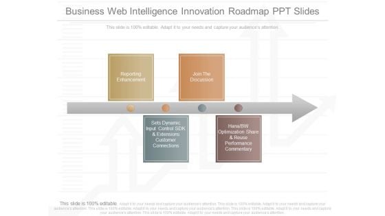 Business Web Intelligence Innovation Roadmap Ppt Slides