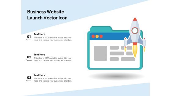 Business Website Launch Vector Icon Ppt PowerPoint Presentation Pictures Structure PDF