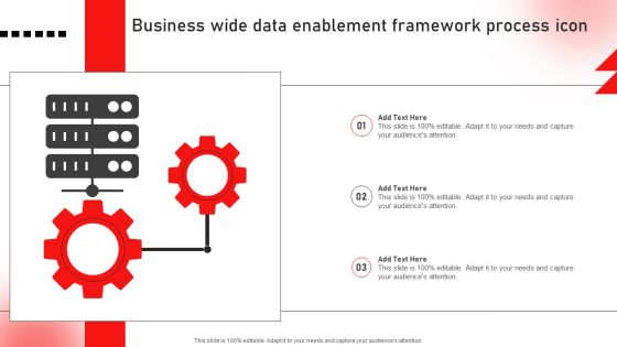 Business Wide Data Enablement Framework Process Icon Introduction PDF
