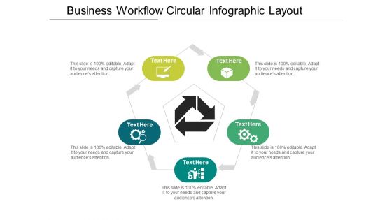 Business Workflow Circular Infographic Layout Ppt PowerPoint Presentation File Display PDF