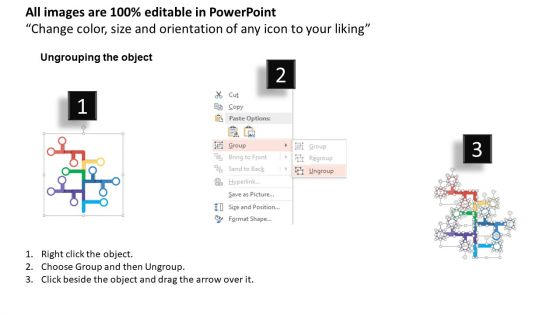 Business Workflow Diagram With Icons Powerpoint Template