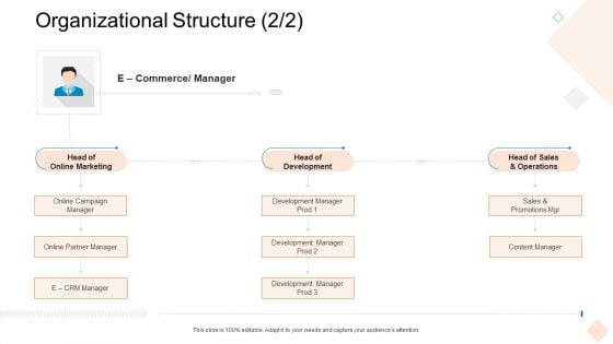 Businesses Digital Technologies Organizational Structure Brochure PDF