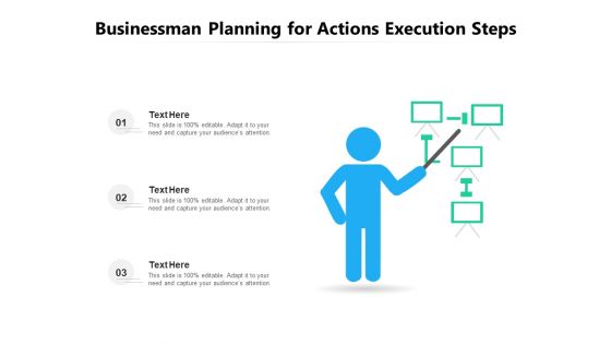 Businessman Planning For Actions Execution Steps Ppt PowerPoint Presentation Icon Pictures PDF