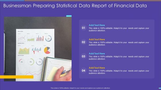 Businessman Preparing Statistical Data Report Of Financial Data Brochure PDF Businessman Preparing Statistical Data Report Of Financial Data Brochure PDF