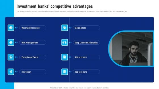 Buy Side Advisory Services In M And A Investment Banks Competitive Advantages Brochure PDF