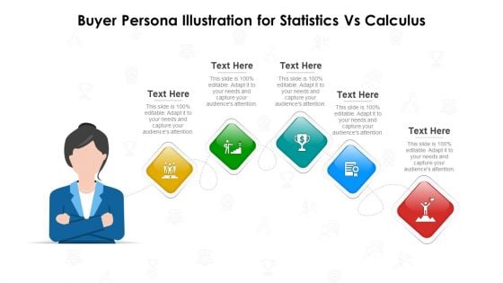 Buyer Persona Illustration For Statistics Vs Calculus Ppt PowerPoint Presentation File Influencers PDF