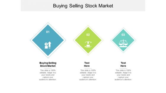 Buying Selling Stock Market Ppt PowerPoint Presentation Slides Infographic Template Cpb