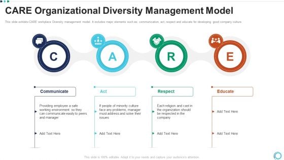 CARE Organizational Diversity Management Model Brochure PDF