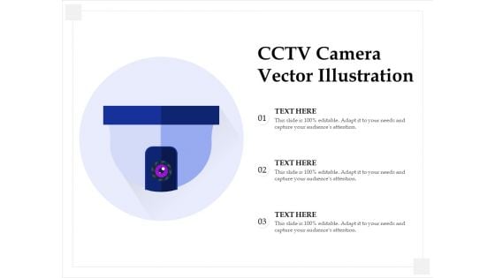 CCTV Camera Vector Illustration Ppt PowerPoint Presentation File Maker