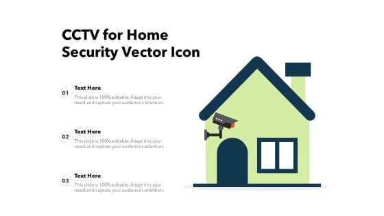 CCTV For Home Security Vector Icon Ppt PowerPoint Presentation Pictures Example PDF