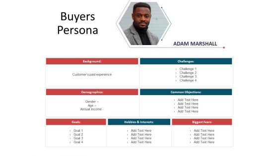 CDD Process Buyers Persona Ppt Visual Aids Example File PDF