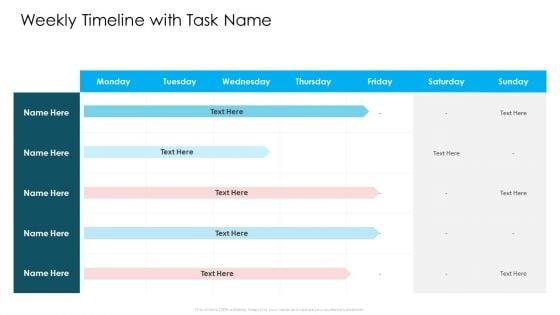 COVID 19 Business Survive Post Recovery Strategy Online Industry Weekly Timeline With Task Name Ideas PDF