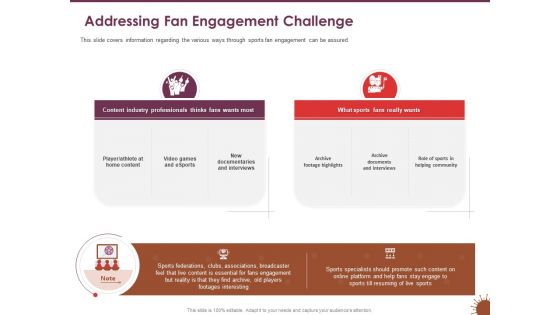 COVID 19 Effect Risk Management Strategies Sports Addressing Fan Engagement Challenge Elements PDF