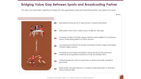 COVID 19 Effect Risk Management Strategies Sports Bridging Value Gap Between Sports Broadcasting Partner Elements PDF