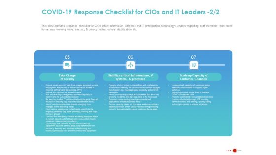 COVID 19 Mitigating Impact On High Tech Industry COVID 19 Response Checklist For Cios And IT Leaders Graphics PDF COVID 19 Mitigating Impact On High Tech Industry COVID 19 Response Checklist For Cios And IT Leaders Graphics PDF