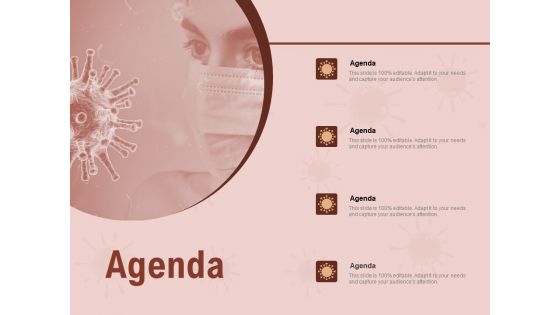 COVID 19 Pandemic Disease Agenda Graphics PDF