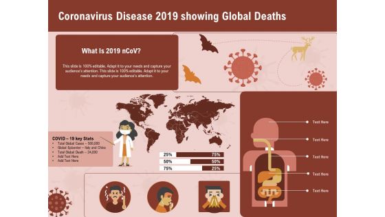 COVID 19 Pandemic Disease Coronavirus Disease 2019 Showing Global Deaths Sample PDF