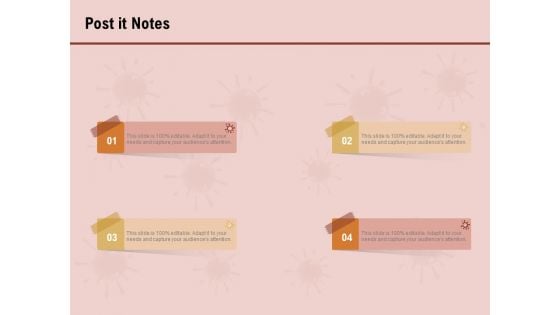 COVID 19 Pandemic Disease Post It Notes Background PDF