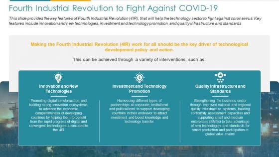 COVID Business Fourth Industrial Revolution To Fight Against COVID 19 Ppt Summary Good PDF