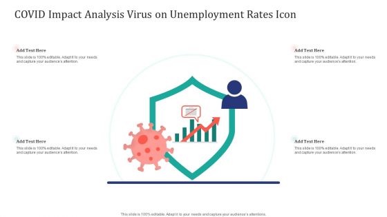 COVID Impact Analysis Virus On Unemployment Rates Icon Ppt Icon Clipart Images PDF