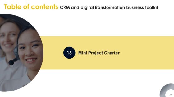 CRM And Digital Transformation Business Toolkit Ppt PowerPoint Presentation Complete Deck With Slides Slide77
