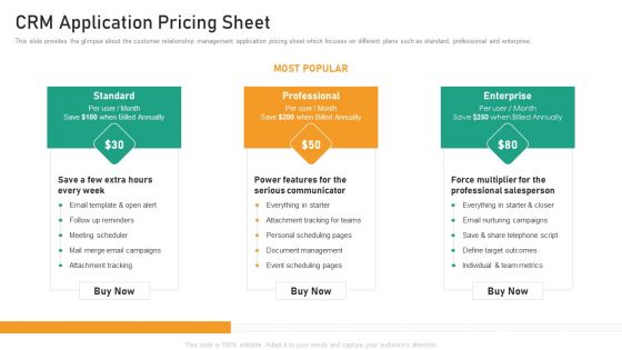 CRM Application Pricing Sheet Structure PDF CRM Application Pricing Sheet Structure PDF