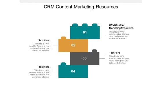 CRM Content Marketing Resources Ppt PowerPoint Presentation File Slides Cpb