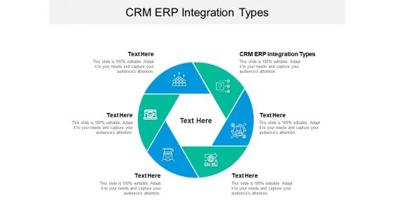 CRM ERP Integration Types Ppt PowerPoint Presentation Professional Example File Cpb