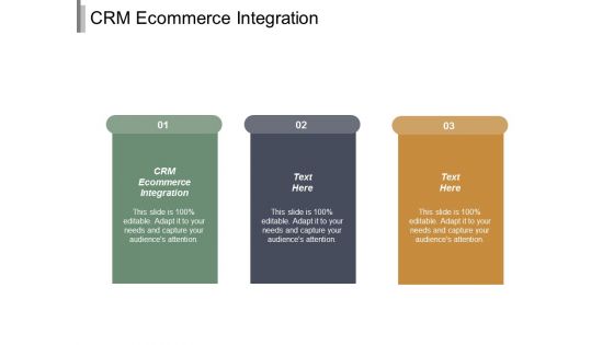 CRM Ecommerce Integration Ppt PowerPoint Presentation Gallery Show Cpb