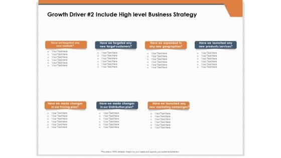 CRM For Real Estate Marketing Growth Driver 2 Include High Level Business Strategy Ppt Summary Outline PDF