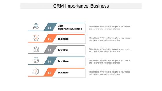 CRM Importance Business Ppt PowerPoint Presentation Ideas Vector Cpb