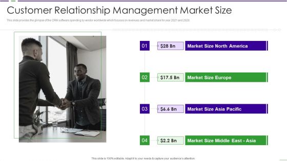CRM Investor Fundraising Pitch Deck Customer Relationship Management Market Size Guidelines PDF