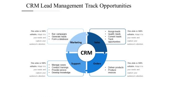 CRM Lead Management Track Opportunities Ppt PowerPoint Presentation Outline Background Images