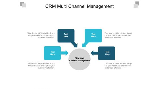 CRM Multi Channel Management Ppt PowerPoint Presentation Infographic Template Model Cpb