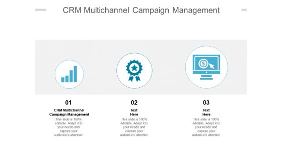 CRM Multichannel Campaign Management Ppt PowerPoint Presentation Background Cpb Pdf