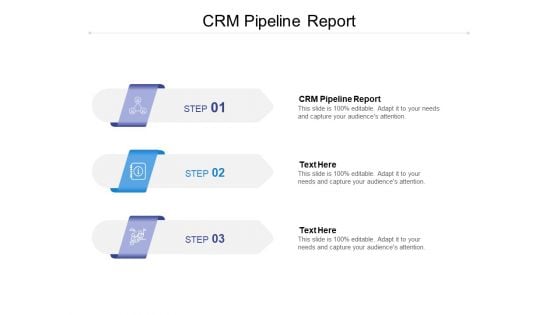 CRM Pipeline Report Ppt PowerPoint Presentation Show Graphics Cpb